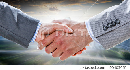 Partnership concept. Image of handshake 90403061