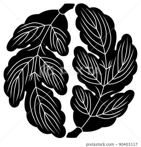 It is a family crest. It is called Kaji no Ha. It is a family crest. It is called Kaji no Ha. 90403117