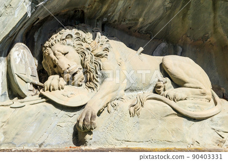 Lion Monument or the Lion of Lucerne, is a rock relief in Lucerne, Switzerland 90403331