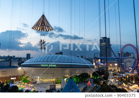 Evening view from the sky flower of Tokyo Dome City, Tokyo 90403375
