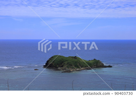 石垣島，沖繩，一個偏遠的島嶼平久崎 90403730