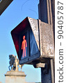 French traffic light red sign 90405787