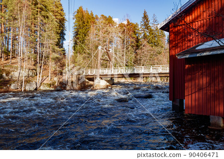 Old mill on the river Jokelanjoki, Kouvola, Finland Old mill on the river Jokelanjoki, Kouvola, Finland 90406471