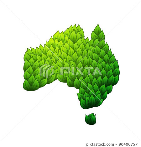 Australian continent leaves background Australian continent leaves background 90406757