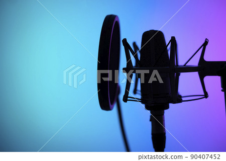 Voiceover studio microphone 90407452