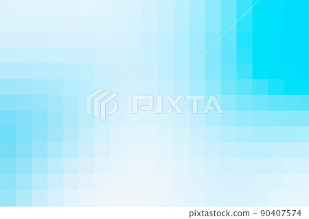 Gradient light sky blue background. Geometric texture from light blue squares. Abstract pattern of square pixels. A backing of mosaic squares. Vector backdrop for branding, calendar, multicolor card 90407574