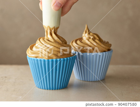 process of making coffe and caramel mousse dessert process of making coffe and caramel mousse dessert 90407580