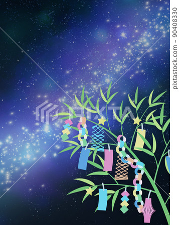 Tanabata背景材料 90408330
