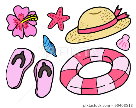 Summer sea material 04 (sea outing set) 90408518