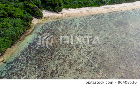 [Aerial view] Ishigaki Island Yonehara Beach 90408530