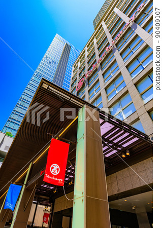 新宿街景、東京高島屋時代廣場(JR側) 新宿街景、東京高島屋時代廣場(JR側) 90409107