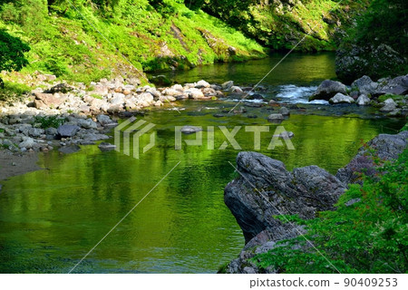 Fresh green basin valley Fresh green basin valley 90409253