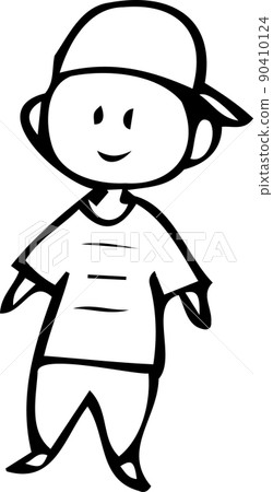 b-boy hip hop rapper DJ fashion illustration 90410124