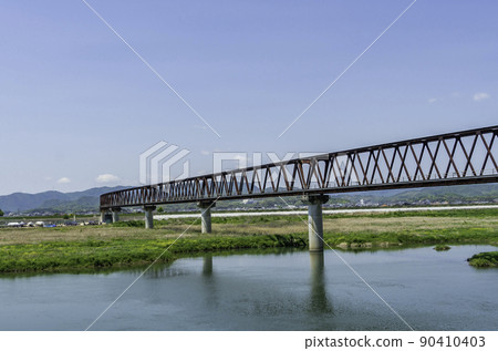 Takahashi River Ibara Line Takahashi River Bridge Kurashiki City, Okayama Prefecture 90410403