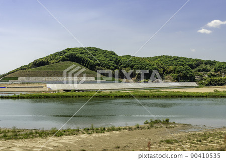 Takahashi River Oda River confluence replacement work Kurashiki City, Okayama Prefecture 90410535