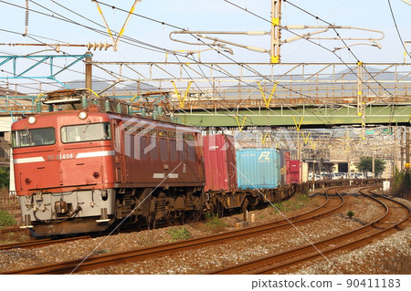 JNR type electric locomotive, EF81 type freight train 1 JNR type electric locomotive, EF81 type freight train 1 90411183