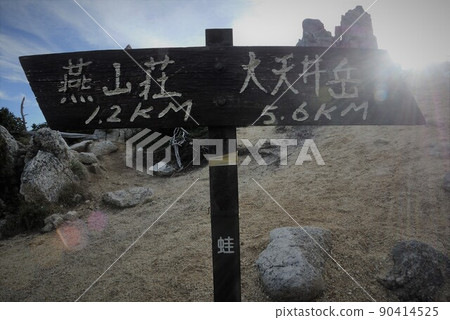 Scenery of Omote Ginza route in the Northern Alps 90414525