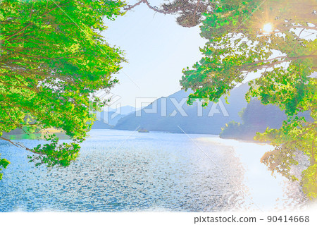 夏季形象“水彩風格” 90414668