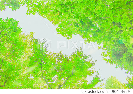 Summer image "watercolor style" 90414669