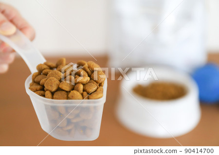 Measuring cup and dog food 90414700