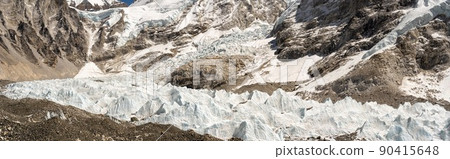 Panorama of the Khumbu Glacier and Icefall Panorama of the Khumbu Glacier and Icefall 90415648