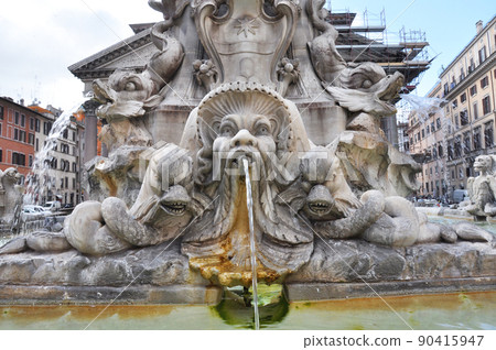 Fountain of Obelisk, Piazza della Rotonda, Rome, Italy 90415947