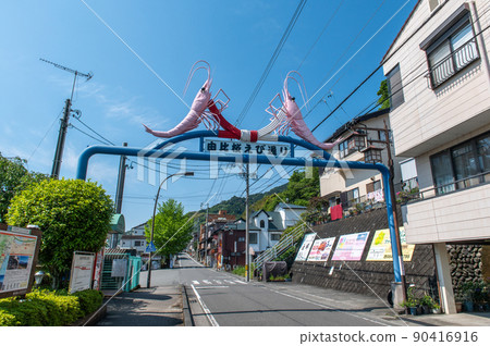 Yui, a post town on the Tokaido, May scenery Yui, a post town on the Tokaido, May scenery 90416916