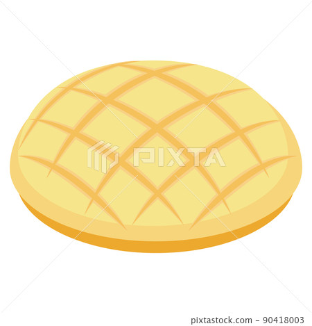 Illustration of melon bread (vector) Illustration of melon bread (vector) 90418003