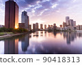 Beautiful sunrise in tokyo 90418313