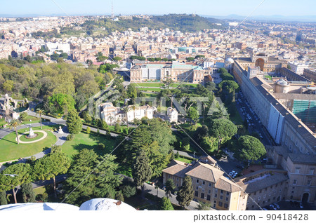 Italy Rome World Heritage Vatican City St. Peter's Basilica Cupola Terrace to Vatican Gardens 90418428