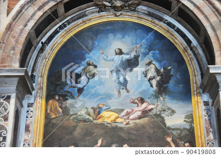 Italy Rome World Heritage Vatican City St. Peter's Basilica Chancel Altarpiece Transfiguration of Christ 90419808