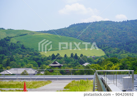 六月的若草山 / 南大門的屋頂 六月的若草山 / 南大門的屋頂 90420692