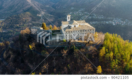 Aerial view of Sanctuary of Saint Ignatius of Loyola. Aerial view of Sanctuary of Saint Ignatius of Loyola. 90421105