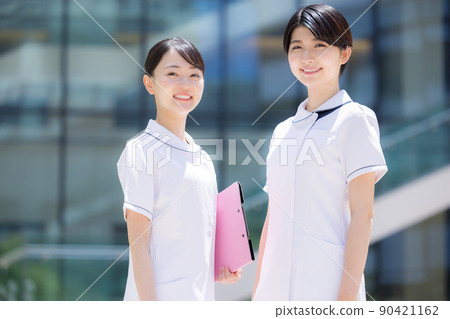 Medical female nurse portrait photography cooperation "LINK FOREST" 90421162