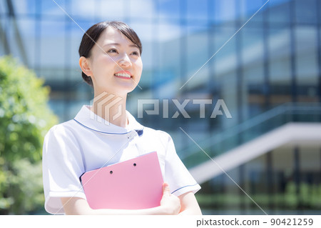 Medical female nurse portrait photography cooperation "LINK FOREST" Medical female nurse portrait photography cooperation "LINK FOREST" 90421259