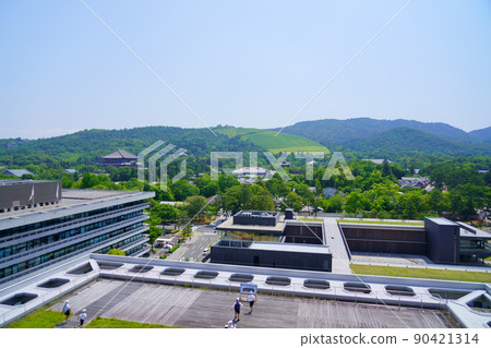 Nara Park wide-angle distant view in June 90421314
