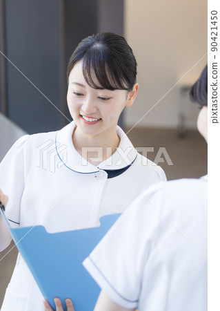 Medical female nurse portrait photography cooperation "LINK FOREST" Medical female nurse portrait photography cooperation "LINK FOREST" 90421450
