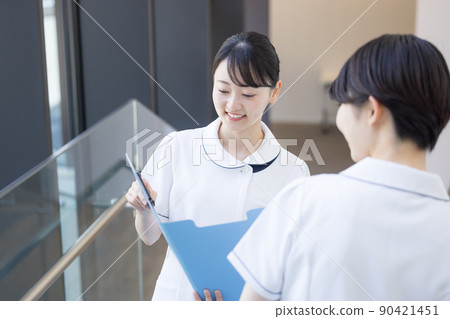 Medical female nurse portrait photography cooperation "LINK FOREST" Medical female nurse portrait photography cooperation "LINK FOREST" 90421451