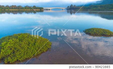 [Aerial view] Ishigaki Island Nagura Ampal 90421665
