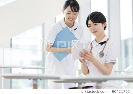 Medical female nurse portrait photography cooperation "LINK FOREST" 90421793