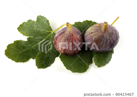 Figs on leaves Figs on leaves 90423467