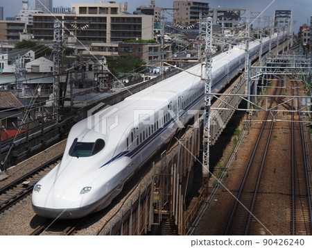 新幹線 N700S J28 編隊在 Nishimagome 立交橋 新幹線 N700S J28 編隊在 Nishimagome 立交橋 90426240