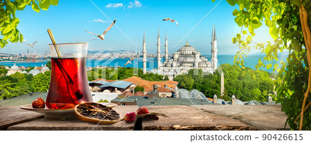 Turkish tea in Istanbul Turkish tea in Istanbul 90426615