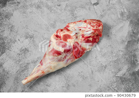 Raw lamb leg chump on Raw lamb leg chump on 90430679