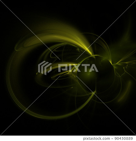 fantastic space illustration of a green planet on a black background, star system, color graphics, background, design fantastic space illustration of a green planet on a black background, star system, color graphics, background, design 90430889
