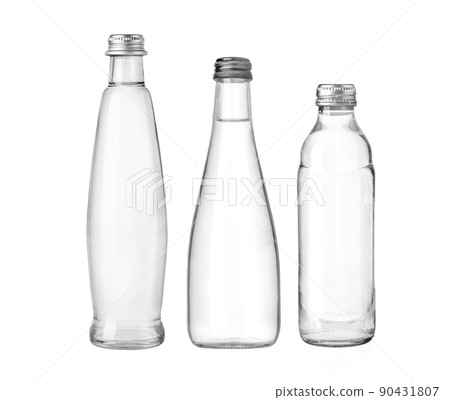 water glass bottle isolated 90431807