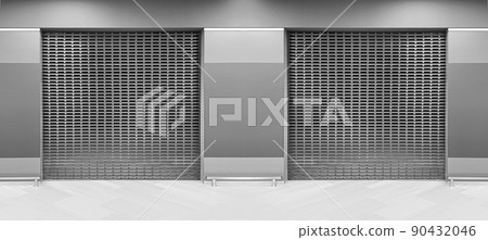 metal blinds background 90432046