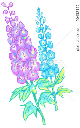 Fantasy summer fragrant flower delphinium 01 90432112