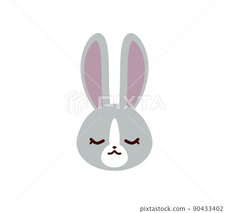 Rabbit head 11 - Stock Illustration [90433402] - PIXTA