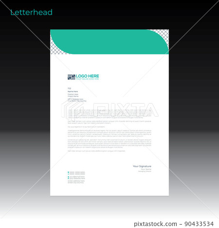vector letterhead design for best use 90433534